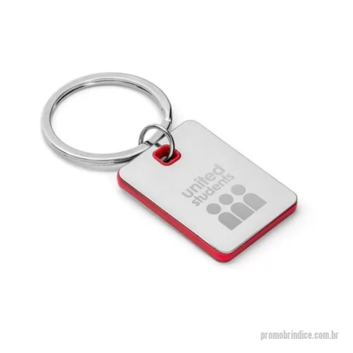 Chaveiro personalizado - Chaveiro em metal e ABS. 29 x 40 x 4 mm