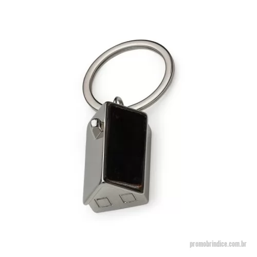 Chaveiro personalizado - Chaveiro 3D formato casa brilhante, contém detalhes em relevo. Parte inferior com chapa inox para personalização.  Altura :  2,1 cm