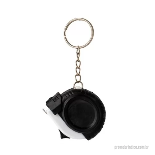 Chaveiro personalizado - Descrição: Chaveiro trena de 1 metro plástico com trava, possui aspecto emborrachado e relevo em um dos lados.  Largura :  4,5 cm  Espessura :  1,7 cm  Comprimento :  9 cm cm  Medidas aproximadas para gravação (CxL):  2 cm x 2 cm  Peso aproximado (g):  23