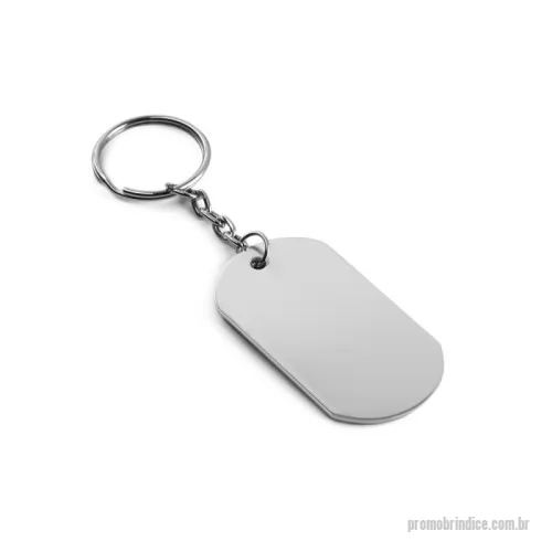Chaveiro personalizado - Chaveiro em alumínio. 29 x 54 x 1 mm