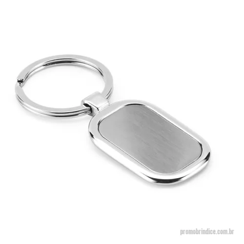 Chaveiro personalizado - Chaveiro em metal. Fornecido em caixa presente de papel kraft reciclado. 30 x 54 x 4 mm