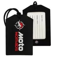 Chaveiro Emborrachado, Gravação em Alto relevo com a logo do cliente. Desenvolvimento de formato específico. Acabamento em cordão de nylon e argola (ou em corrente metálica e argola).