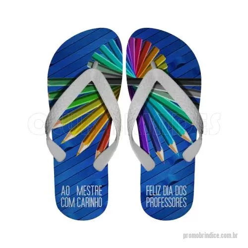 Chinelo personalizado - hinelo de Borracha Promocional. Disponível em várias cores. Gravação da logomarca em impressão digital já inclusa.