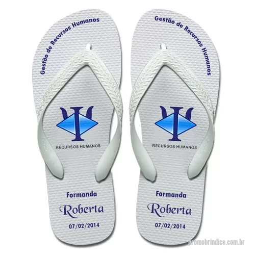 Chinelo personalizado - Chinelos personalizados para formatura ou eventos sociais. Com ótimo custo e grande aceitação de que esse recebe esse brinde possui amplo espaço para promover e divulgar a sua marca