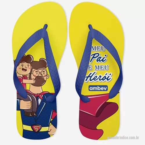 Chinelo personalizado - Chinelo de tiras.  Disponível modelos fabricação própria 60% ou 90% de borracha e também temos a opção de modelo top Havaianas Original 