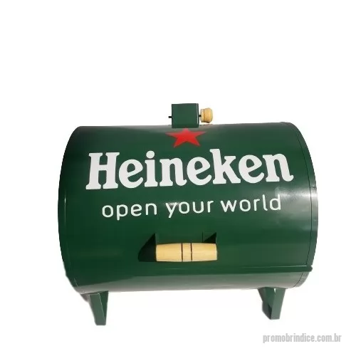 churrasqueira personalizada - Churrasqueira Portátil Personalizada Heineken