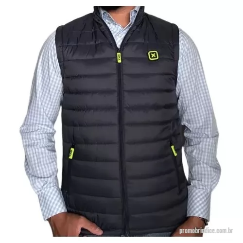 Colete personalizado - Colete Masculino Puffer Bordado