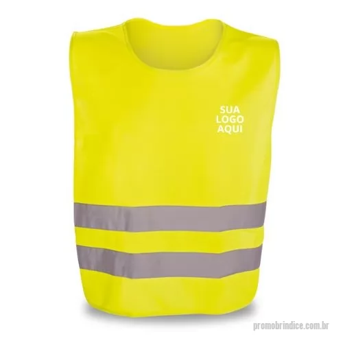 Colete personalizado - Colete de Alta Visibilidade em Poliéster Personalizado - Segurança e Visibilidade em Um Só Produto! Apresente sua marca com segurança e eficiência com nosso Colete de Alta Visibilidade em Poliéster Personalizado. Um brinde exclusivo que combina qualidade, funcionalidade e alta visibilidade, ideal para promover a sua empresa de maneira segura e memorável. Características do Produto: Material: Confeccionado em poliéster de alta qualidade, proporcionando durabilidade e resistência a diversas condições climáticas. Design: Modelo refletivo de alta visibilidade, com faixas refletoras estrategicamente posicionadas para garantir máxima segurança. Personalização: Personalize com o logo ou design da sua empresa, disponível em várias cores e tamanhos para atender às suas necessidades específicas. 