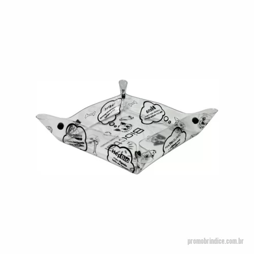 Comedouro para animais personalizado - Comedouro para pet PVC personalizado - tamanho 14x14x5
