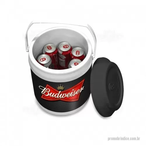 Cooler personalizado - Cooler Térmico Personalizado em Polipropileno, com capacidade para 10 latas. Ideal para manter suas bebidas gelada por mais tempo. Com alça para facilitar o transporte.