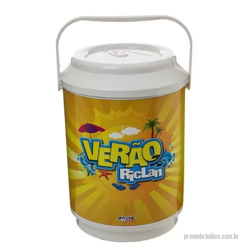 Cooler personalizado - COOLER 16 L – REF. CWC-016 Capacidade: 16 latas Dimensões: 370 mm de altura X 260 de diâmetro Personalização: impressão digital 360º