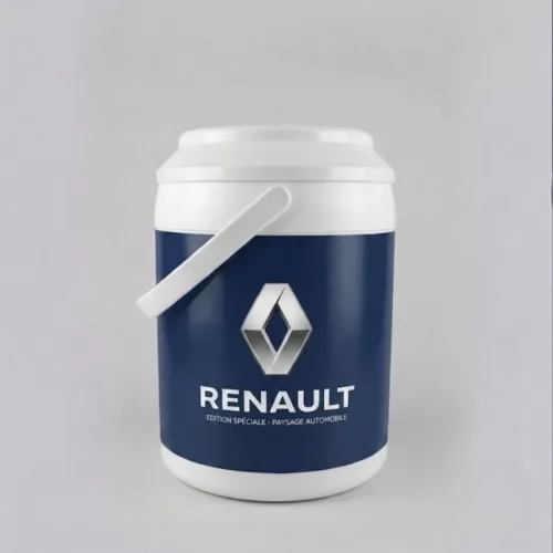 Cooler personalizado - Cooler Térmico Personalizado para 16 Latas, com capacidade de 12 litros e ampla área para personalização. Ideal para brindes, eventos e ações promocionais, mantém as bebidas geladas por mais tempo e garante destaque para sua marca. Resistente e espaçoso, possui dimensões de 378 mm de altura x 265 mm de diâmetro e peso aproximado de 1,640 kg. 