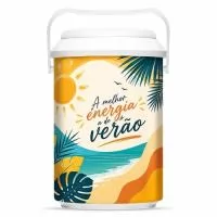 Cooler térmico 10 latas! Em PVC rígido! Permite personalização sem limite de cores em 306°