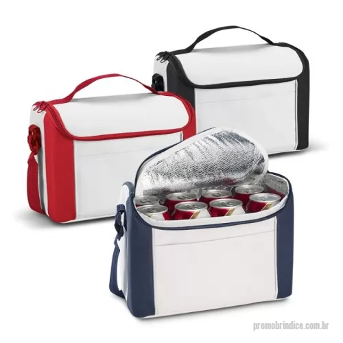 Cooler térmico personalizado - Bolsa térmica em 600D com alça ajustável em webbing, bolso frontal e capacidade até 8 L. Certificação EU Food Grade. 270 x 200 x 160 mm. ALÉM DESSE PRODUTO TEMOS OUTROS MODELOS EMAIS DE 3.000 ITENS EM NOSSO CATÁLOGO