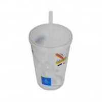 COPO 700 ML ESPIRAL COM TAMPA E CANUDO