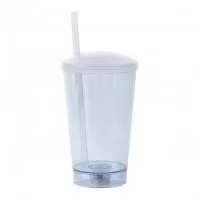 COPO 550 ML COM LED TAMPA E CANUDO