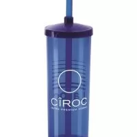 COPO LONG DRINK 330 ML COM TAMPA E CANUDO