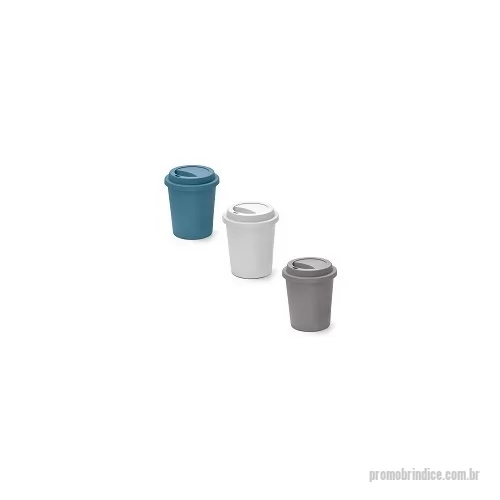 Copo bucks personalizado - Copo de viagem com tampa e corpo em PP. Capacidade até 350 ml.