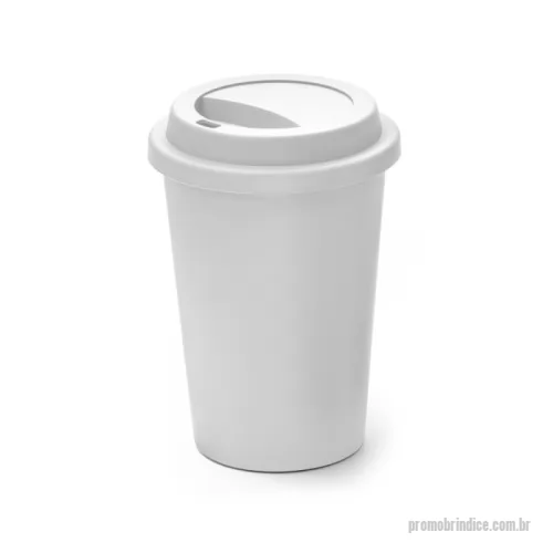 Copo bucks personalizado - Copo de viagem com tampa e corpo em PP. Capacidade até 450 mL. Certificação EU Food Grade. Ø90 x 135 mm