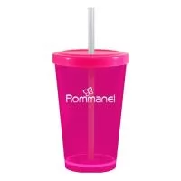Capacidade para 320ml. Design moderno e acabamento impecável, o Copo Cancun é feito em Plástico Premium (PS Cristal) atóxico. Parede espessa resultando em um produto robusto de alta qualidade, acompanha tampa em Plástico Premium (PP) e canudo.