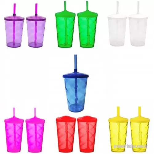 Copo com tampa personalizado - COPO TWIST 550 ML