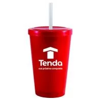Capacidade para 320ml. Copo feito em Plástico Premium (PP), atóxico, resistente, acabamento impecável, cores vibrantes, pode ser levado ao microondas e máquina de lavar louça. Acompanha tampa e canudo.