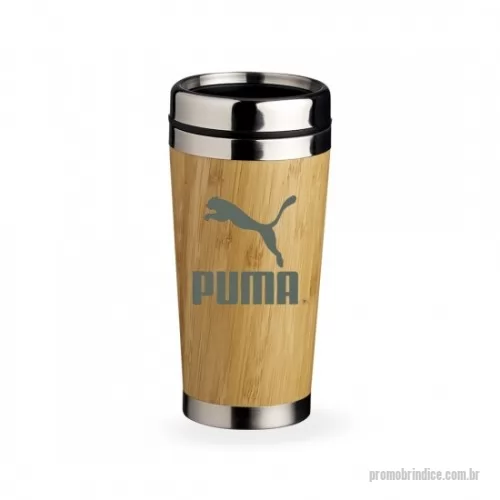 Copo de alumínio personalizado - Copo Bambu de 500ml, Parte interna em inox, Possui tampa com compartimento que pode ser aberto para beber, Livre de BPA. Dimensões:     Altura: 17,5cm. Largura: 8,4cm. Peso aproximado: 192 g.