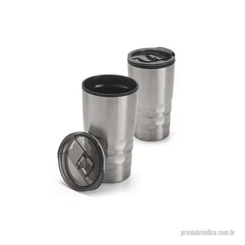 Copo de alumínio personalizado - Copo de metal personalizado com parede dupla é o brinde personalizado robusto, de excelente acabamento e confecção que vai deixar sua marca exposta para seus clientes.