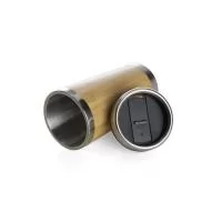 Copo personalizado com inox e bambu é um brinde personalizado que une a utilidade com a beleza.