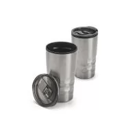 Copo de metal personalizado com parede dupla é o brinde personalizado robusto, de excelente acabamento e confecção que vai deixar sua marca exposta para seus clientes.
