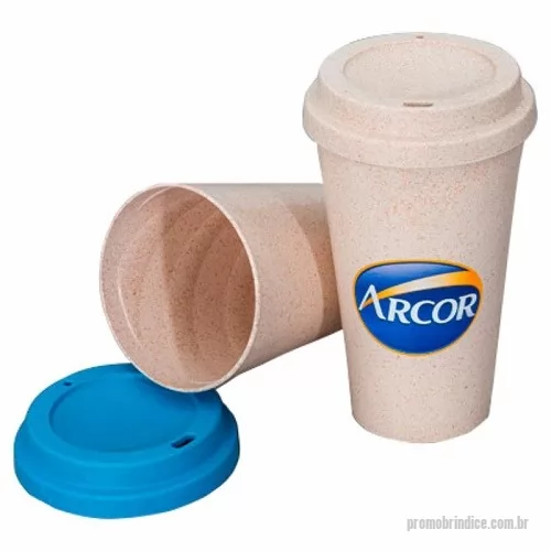 Copo ecológico personalizado - Copo Ecológico para Café com Tampa