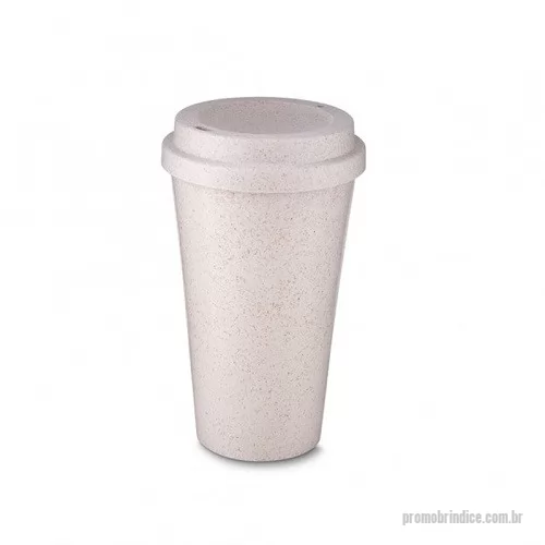 Copo ecológico personalizado - Copo Ecológico para Café com Tampa