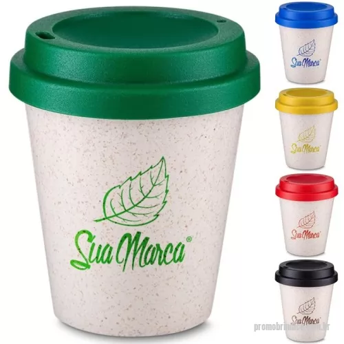 Copo ecológico personalizado - Desfrute de suas bebidas favoritas com consciência ambiental! Nosso Copo Ecológico personalizado de 350ml é confeccionado em fibra de arroz, um material sustentável e biodegradável, ideal para quem valoriza o meio ambiente. Acompanha tampa plástica com bocal, perfeita para evitar desperdícios e manter a praticidade no dia a dia.