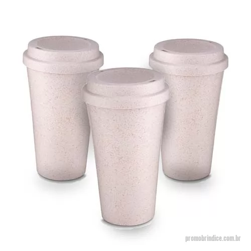 Copo ecológico personalizado - Copo fibra de arroz 550ml com tampa de bocal.0,86