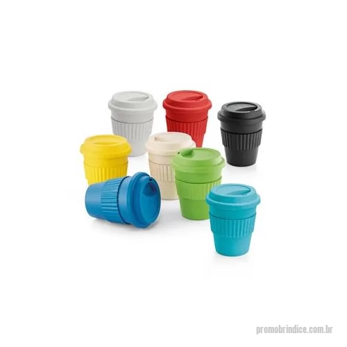 Copo ecológico personalizado - Copo ecológico personalizado confeccionado em fibra ecológica dão um lindo acabamento amadeirado neste copo que pode ser utilizado para viagens ou no escritório.