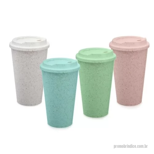 Copo ecológico personalizado - Copo Fibra de Arroz 550ml
