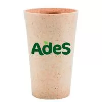 Capacidade para 320 ml. Copo sustentável feito com 50% de fibra de madeira e 50% de Plástico Premium (PP), reduzindo a quantidade de plástico e reaproveitando resíduos renováveis. Cores inovadoras, design moderno e acabamento impecável, feito em material atóxico e resistente ao micro-ondas e máquina de lavar.