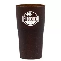 Capacidade para 360ml. Copo sustentável feito com 50% de fibra natural de coco ou madeira e 50% de Plástico Premium (PP), reduzindo a quantidade de plástico e reaproveitando resíduos renováveis. Design moderno e acabamento impecável, feito em material atóxico e resistente ao microondas e máquina de lavar.
