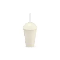 Copo produzido em fibra de madeira com tampa e capacidade de até 450 ml. Acompanha canudo plástico para encaixe na tampa. Altura : 21,4 cm Largura : 9 cm Circunferência : 28,7 cm Peso aproximado g : 56