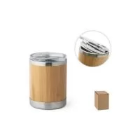 O copo de bambu personalizado é um brinde personalizado bem acabado que impressiona todos que o recebem.
