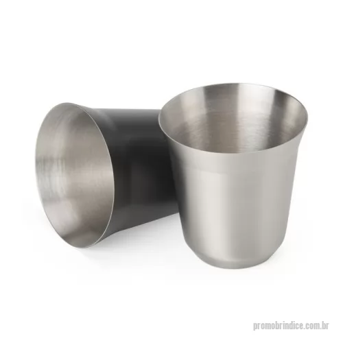 Copo Inox personalizado - Copo Inox com capacidade de 150ml.  Altura :  7,7 cm  Largura :  7,7 cm