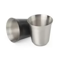 Copo Inox com capacidade de 150ml.  Altura :  7,7 cm  Largura :  7,7 cm