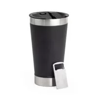 **Sobre o Produto**  O **Copo Térmico Inox 500ml Personalizado** combina modernidade, resistência e praticidade, sendo uma excelente opção para divulgar sua marca de forma elegante e funcional.  Com capacidade de 500ml, é ideal para acompanhar a rotina de trabalho, viagens, reuniões, academias e diversas atividades do dia a dia. Produzido em **inox de alta qualidade e livre de BPA**, possui acabamento liso que valoriza a personalização e proporciona um visual sofisticado.  Sua tampa com abridor integrado oferece mais praticidade e torna o produto um diferencial para brindes corporativos.  **Destaques do Produto**  * Capacidade de 500ml * Fabricado em inox resistente * Livre de BPA * Acabamento liso e elegante * Tampa com abridor integrado * Ideal para bebidas quentes e frias * Alta durabilidade  **Personalização**  Personalize com logotipo, nome ou arte exclusiva através de:  * **Gravação a laser:** acabamento elegante, preciso e permanente * **Impressão DTF UV:** cores vibrantes e alt
