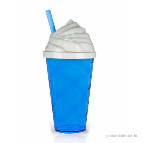 Copo personalizado - Copo milk shake para personalizar, fabricado em acrílico o copo chantilly personalizado possui capacidade de 550 ml, grande variedade de cores e boa área para imprimir o logotipo de empresas