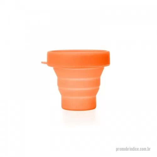 Copo personalizado - Copo retrátil com capacidade de 150ml, livre de bpa. Contém tampa de encaixe com acesso para chaveiro.