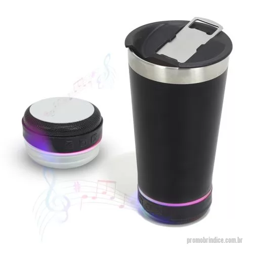Copo personalizado - Copo Térmico com Caixa de Som Personalizado