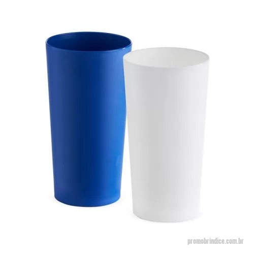 Copo personalizado - Copo plástico 420ml produzido em polipropileno (PP) com acabamento fosco leitoso.