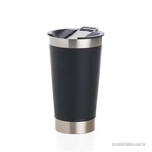 Copo personalizado - Copo é o tipo de brinde promocional prático e funcional que todo mundo gosta de ter. Resistente, durável e atemporal, com preservação térmica de até 5 horas, parede dupla com acabamento liso, isolamento a vácuo e abridor acoplado à tampa. Agora seus clientes e colaboradores poderão saborear a cerveja gelada até o último gole. Com capacidade para 500ml, o produto pode manter sua bebida gelada e quente por muito mais tempo. Os copos são brindes promocionais perfeitos para divulgar o diferencial da sua marca ou campanha com criatividade e eficiência.