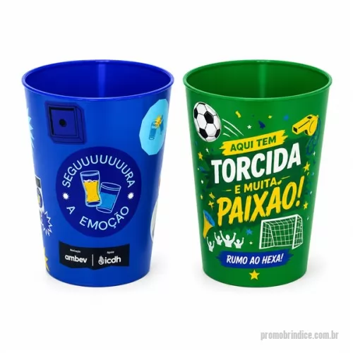 Copo personalizado - Copo in mold label é um dos brindes personalizados que mais vendemos por oferecer personalização total do produto.