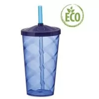 Copos para milk shake personalizado. Brinde de baixo custo, possui tampa e canudo biodegradável e capacidade de 550ml. Brinde colorido, com amplo espaço para imprimir o logotipo de empresas. Ideal para divulgar e promover sua marca em feiras e evento